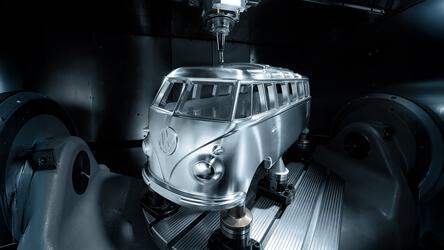 Mecanizado de modelos de automoción furgoneta Volkswagen Tebis